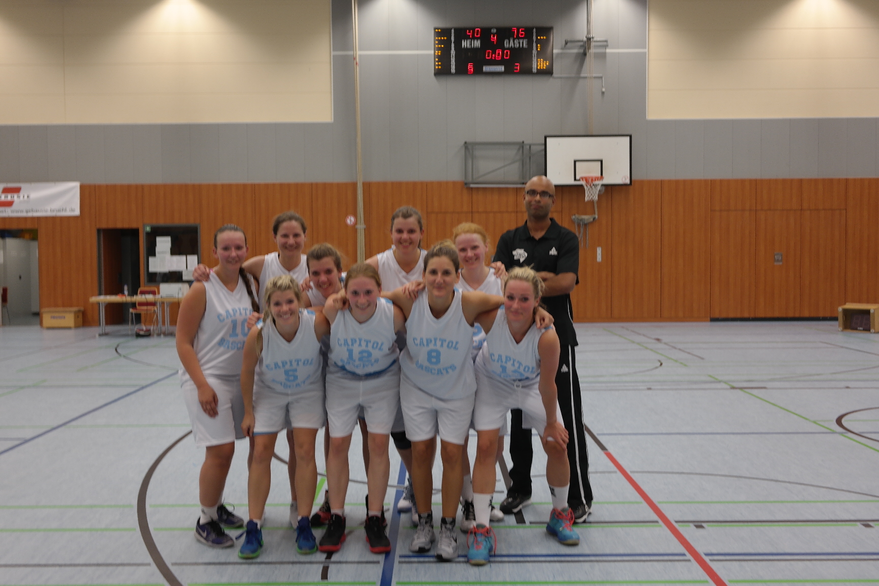 Capitol Bascats Damen Basketball Erstes Pflichtspiel Erster Sieg