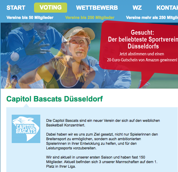 Wichtig!!! Wir sind im Finale beim „Top in Düsseldorf“ Voting