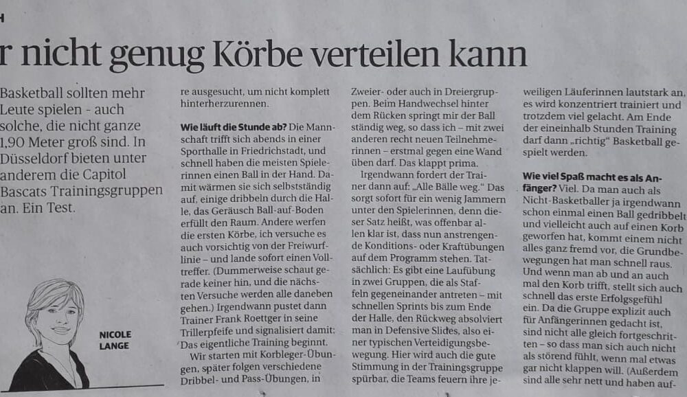 Zeitungsartikel aus der heutigen Ausgabe der Rheinischen Post